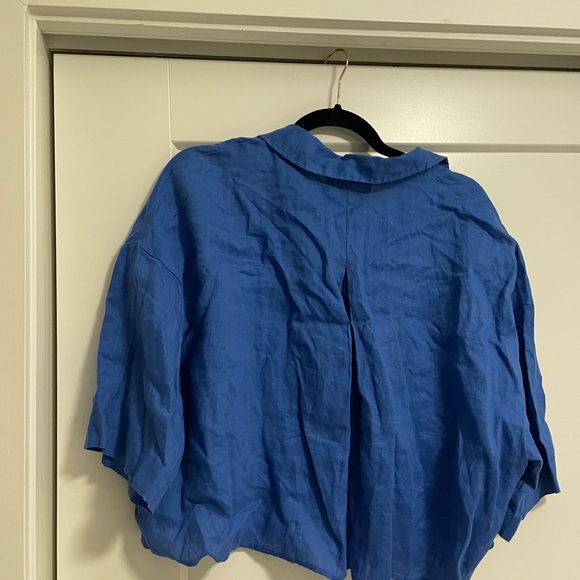 H&M Blue Button-Down Shirt - Picture 2 of 2